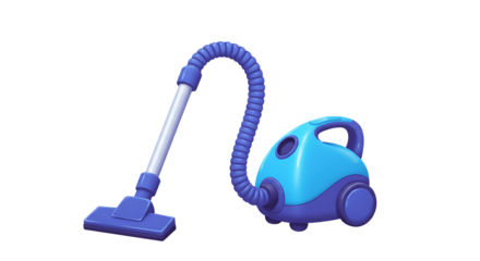 Blue vacuum cleaner