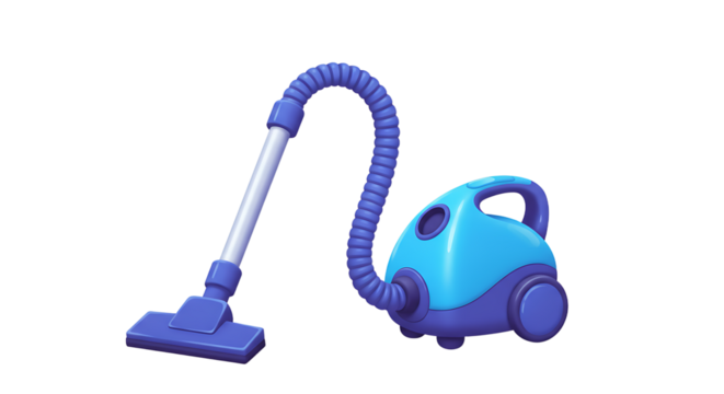 Blue vacuum cleaner