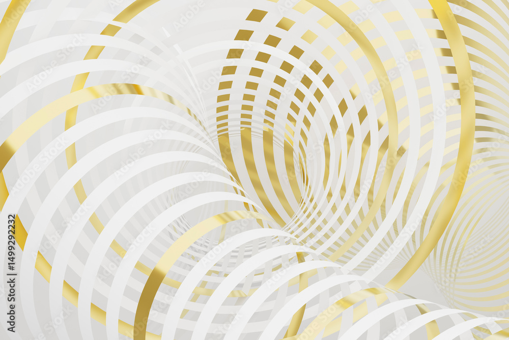 Poster elegant modern abstract background showcases golden circular patterns on white background with a 3d 