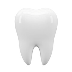 tooth on white background