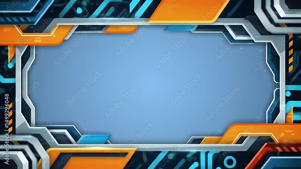 Poster gaming stream overlay border transition