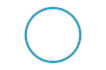 blue round frame circles isolated on transparent background 