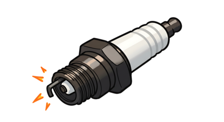 Spark Plug with Electrical Spark