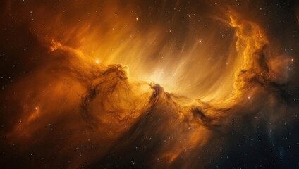 Fototapeta premium Magnificent cosmic formation in deep space with bright nebula