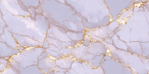 Fototapeta premium Elegant light purple marble texture with gold veins, creating a luxurious and sophisticated background.