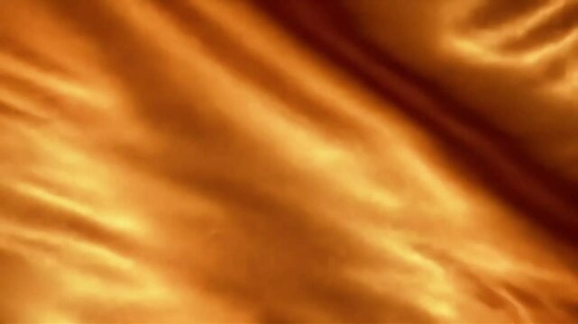 Golden Fabric Flowing: Abstract Silk Texture in Motion