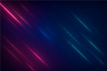 Abstract blue light laser space design with glowing lines and star patterns.