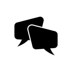 speech bubble icon, modern vector isolated on white background.