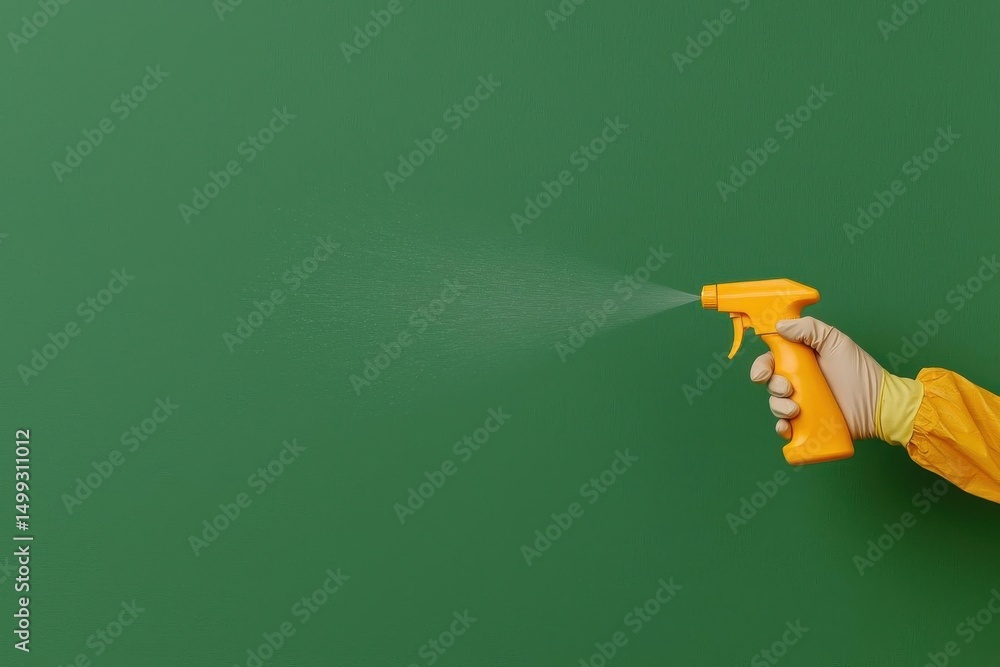 Poster food safety cleaning prevention. predictive analytics software optimizing cleaning schedules and saf