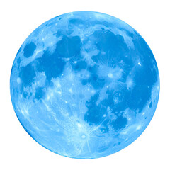 A blue moon clipart on a transparent background