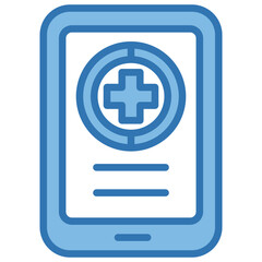 Fototapeta premium Digital Health Record Icon