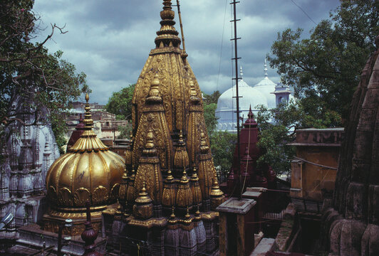 Kashi Vishwanath Temple and Gyanvapi Mosque, Varanasi, Uttar Pradesh, India