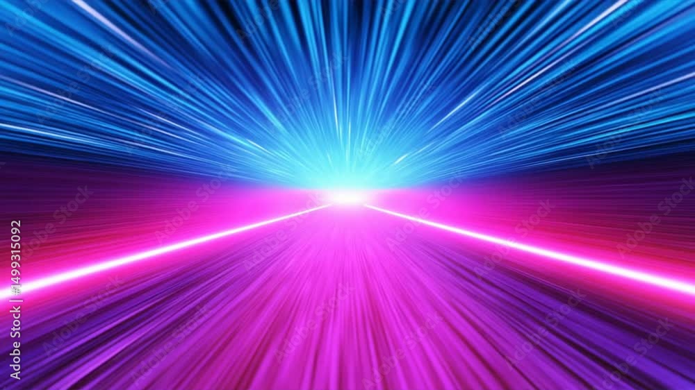 Poster abstract vibrant light rays in vivid colors create a dynamic backdrop, ideal for futuristic themes a