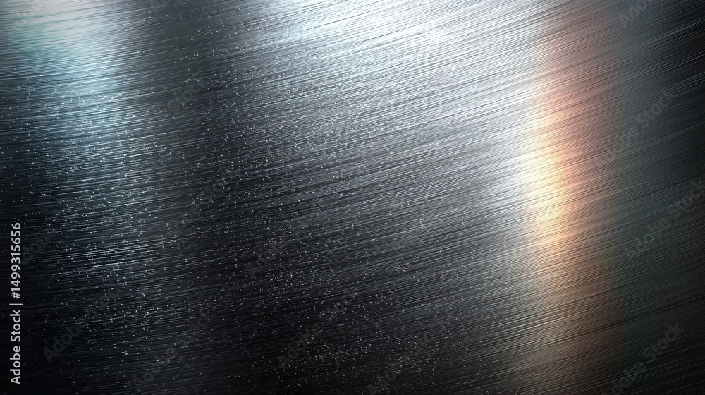 Poster sleek metallic texture with diagonal brushed lines, creating a dynamic and modern aesthetic. the mat