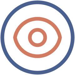 Eye Outline Color Icon