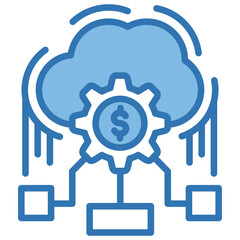 Ai Financial Cloud Icon