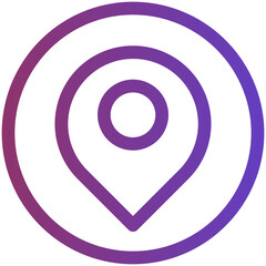 Location Gradient Icon