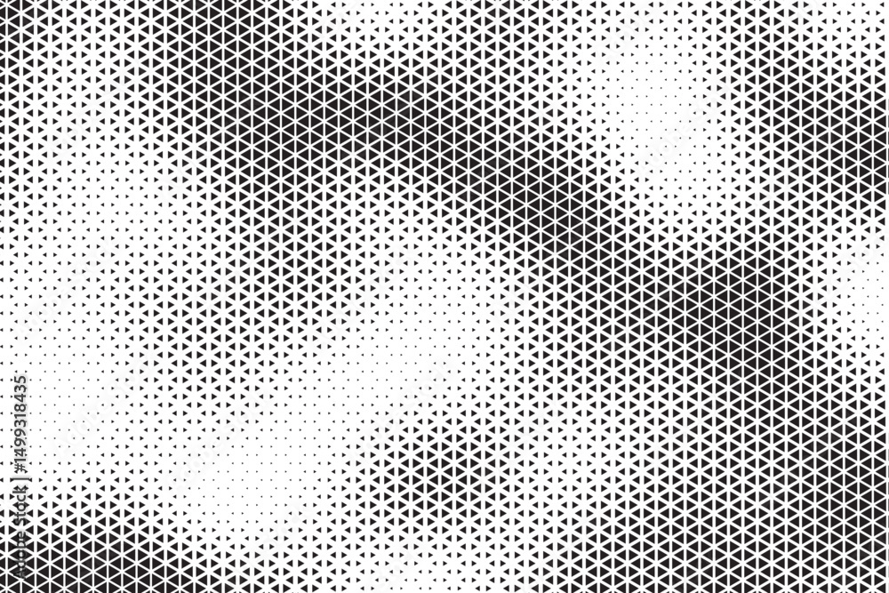 Aufkleber triangle shapes vector abstract geometric technology oscillation wave isolated on light background. 
