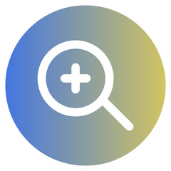 Obraz premium Zoom In Glyph Gradient Icon