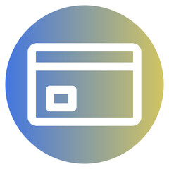 Credit Card Glyph Gradient Icon