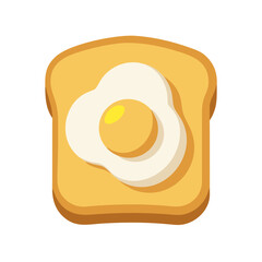 Obraz premium fried egg on toast