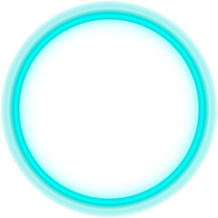 Abstract turquoise and white circular frame graphic design element