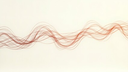 Naklejka premium A flowing, elegant, abstract design. The lines twist and turn, creating a dynamic and eye-catching visual