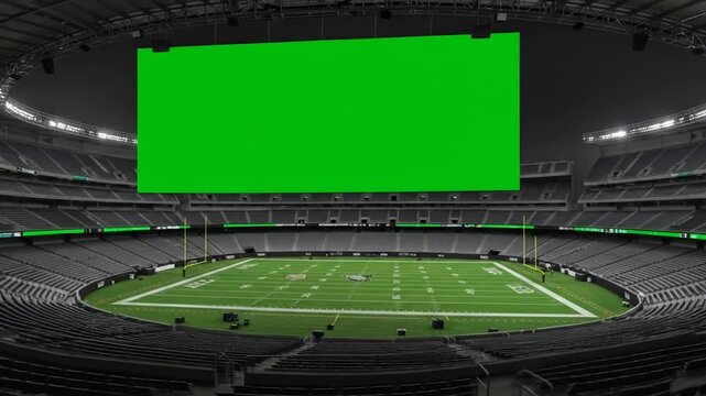 Hyper-Realistic Football Stadium Green Screen | 3D Cinematic Architecture Render