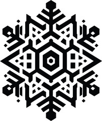 Complex Geometric Snowflake Icon