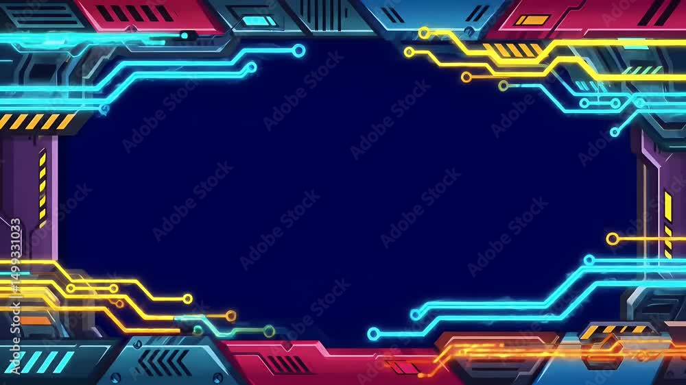 Poster technology circuit border overlay for streaming
