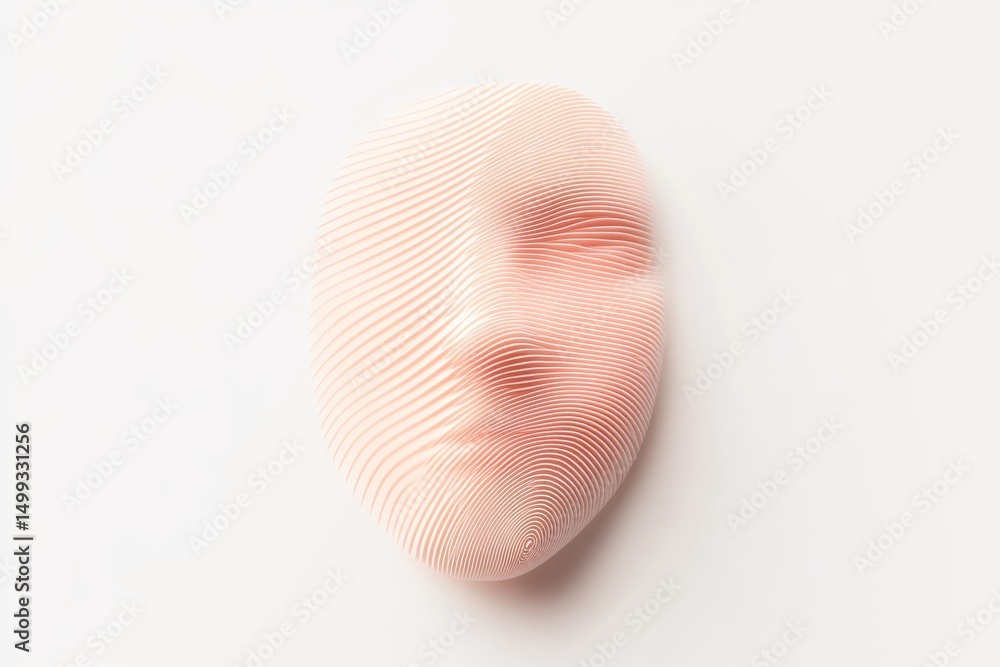 Poster minimalist ai chatbot icon design with abstract face concept