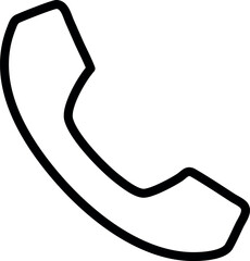 Fototapeta premium phone outline icon