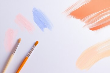 Ai driven education graphics featuring abstract brush strokes for creative design concepts