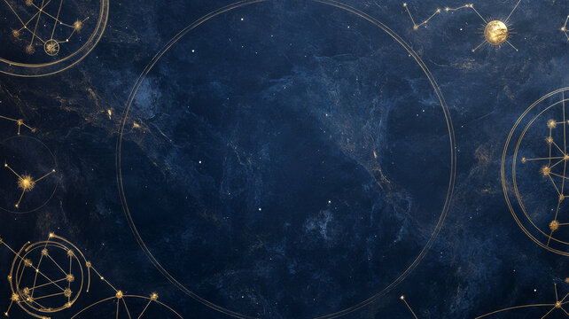 Enchanting celestial harmony design featuring magical star map