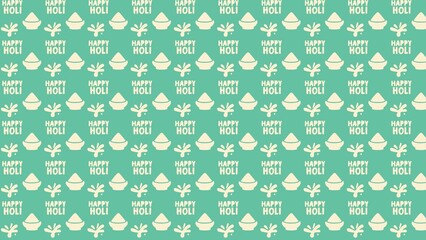 Vector seamless HOLI pattern design