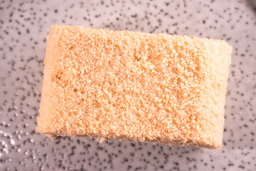 Napoleon cake. Dessert. Healthy food. Diet dish. Layered cake