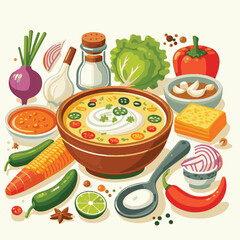 food, soup, chowder, meal, cuisine, delicious, seafood, bowl, lunch, vegetable, gourmet, cream, creamy, potato, dinner, fresh, white, hot, fish, american, dish, clam, bread, healthy, milk, carrot, par