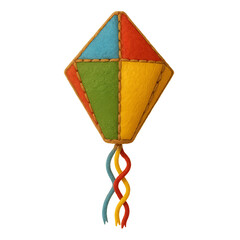 Fototapeta na wymiar Costura de tecido em formato de balão icone 3d isolado para campanha de são joão