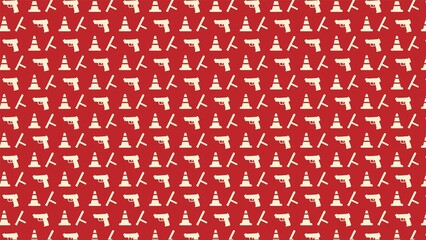 Obraz premium Vector seamless POLICE pattern design