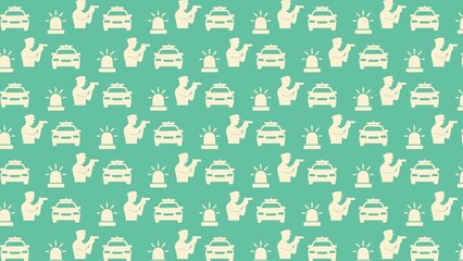 Fototapeta premium Vector seamless POLICE pattern design