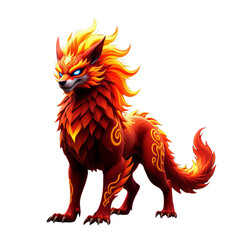 Vibrant Red Fox, Isolated Transparent Background