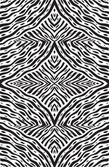 Black and white seamless geometric pattern