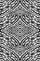 Black and white seamless geometric pattern