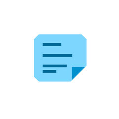 notes icon vector simple design illustration