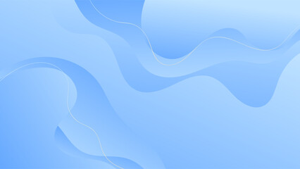 ABSTRACT BACKGROUND ELEGANT GRADIENT SMOOTH LIGHT BLUE COLOR WITH HAND DRAWN ORGANIC SHAPES DESIGN VECTOR TEMPLATE GOOD FOR MODERN WEBSITE, WALLPAPER, COVER DESIGN 