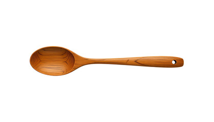 Wooden Spoon, Isolated Transparent Background, Natural Design Element