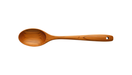 Wooden Spoon, Isolated Transparent Background, Natural Design Element