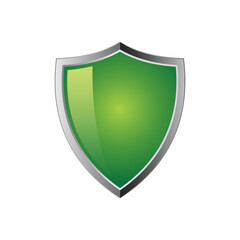 Security shield icon set with 3d looks, security shield logo with check mark and padlock. Security shield symbol. Vector illustration