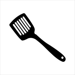 Simple vector traditional spatula icon. Cooking tools. Household appliances.