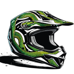 unique and cool helmet motorcycle vector